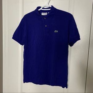Blue Lacoste Polo Size Small
